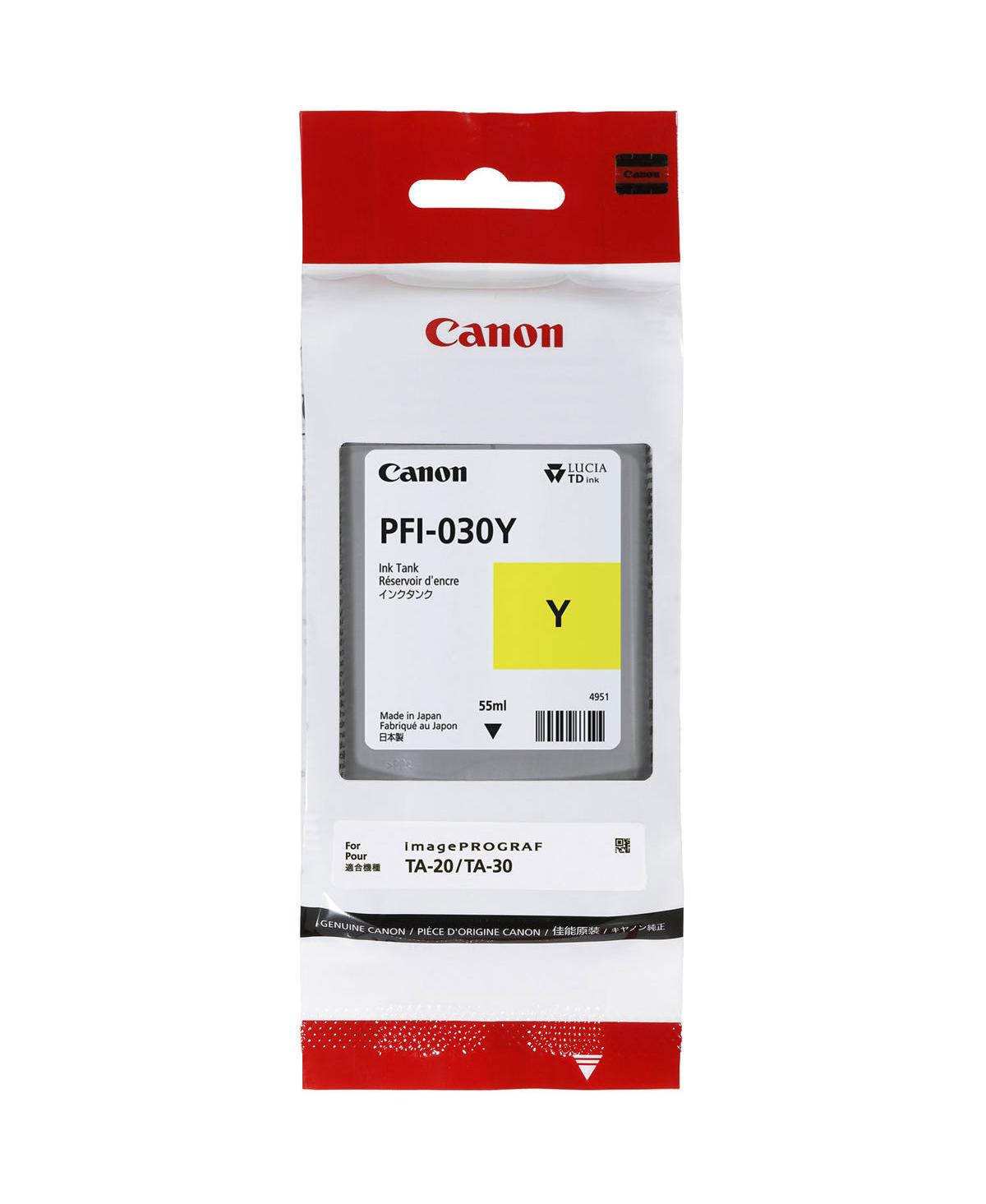 Canon Pfi-030 Pigment Ink Tank Kit for Select imagePROGRAF PRO Series, Includes Matte Black/Black/Magenta/Cyan/Yellow