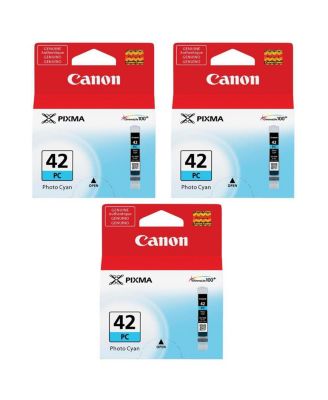 CLI-42 Photo Cyan Ink Cartridge, 3-Pack