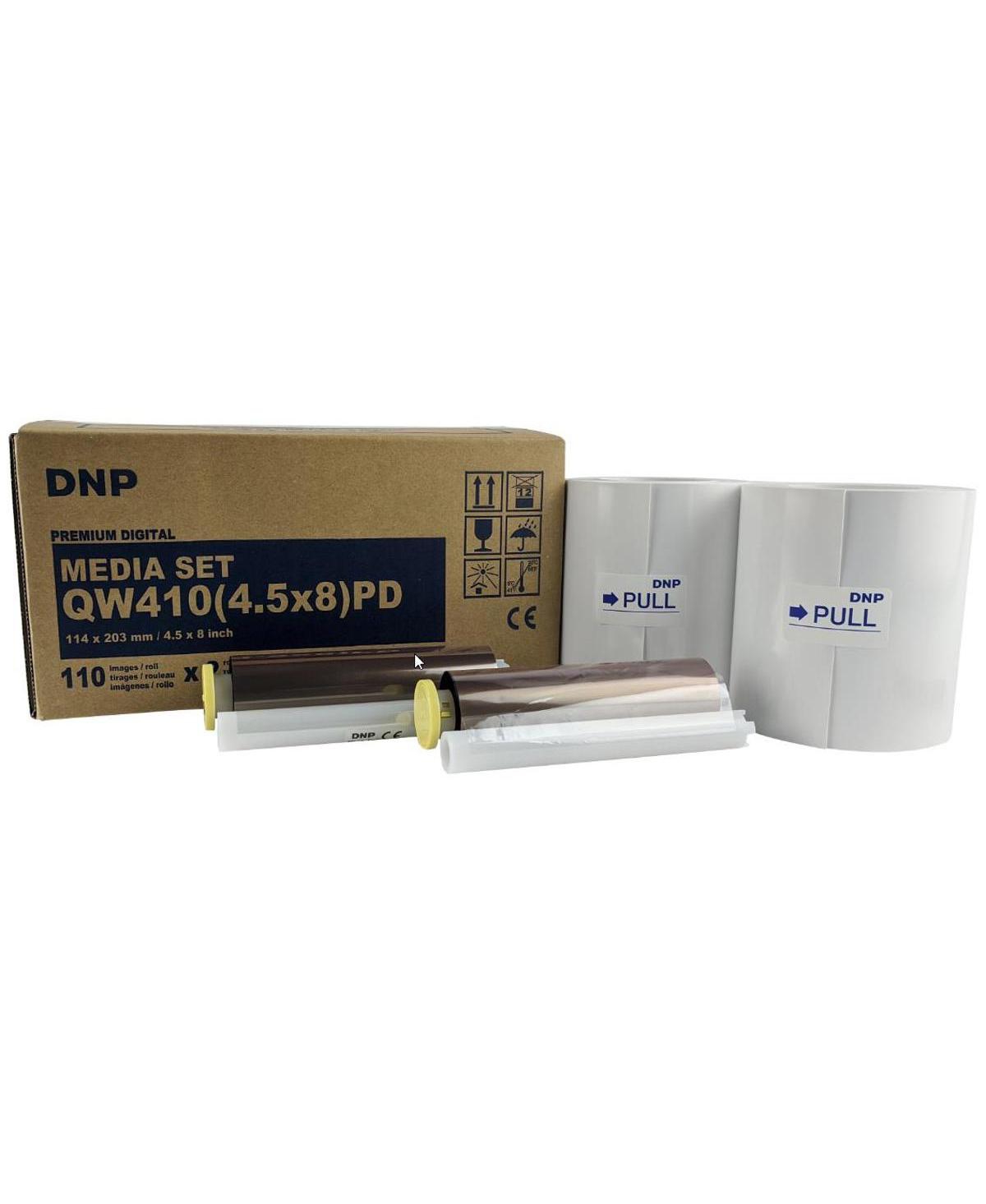 Dnp QW410 4.5" Dye Sublimation Printer, 300x300 dpi, 190 4x6" Prints Per Hour