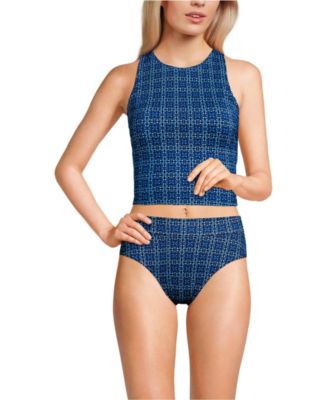 Women's High Neck Racerback Midkini Top