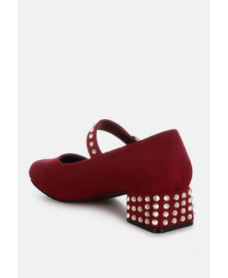 Womens Sima Studded Mary Jane Pumps