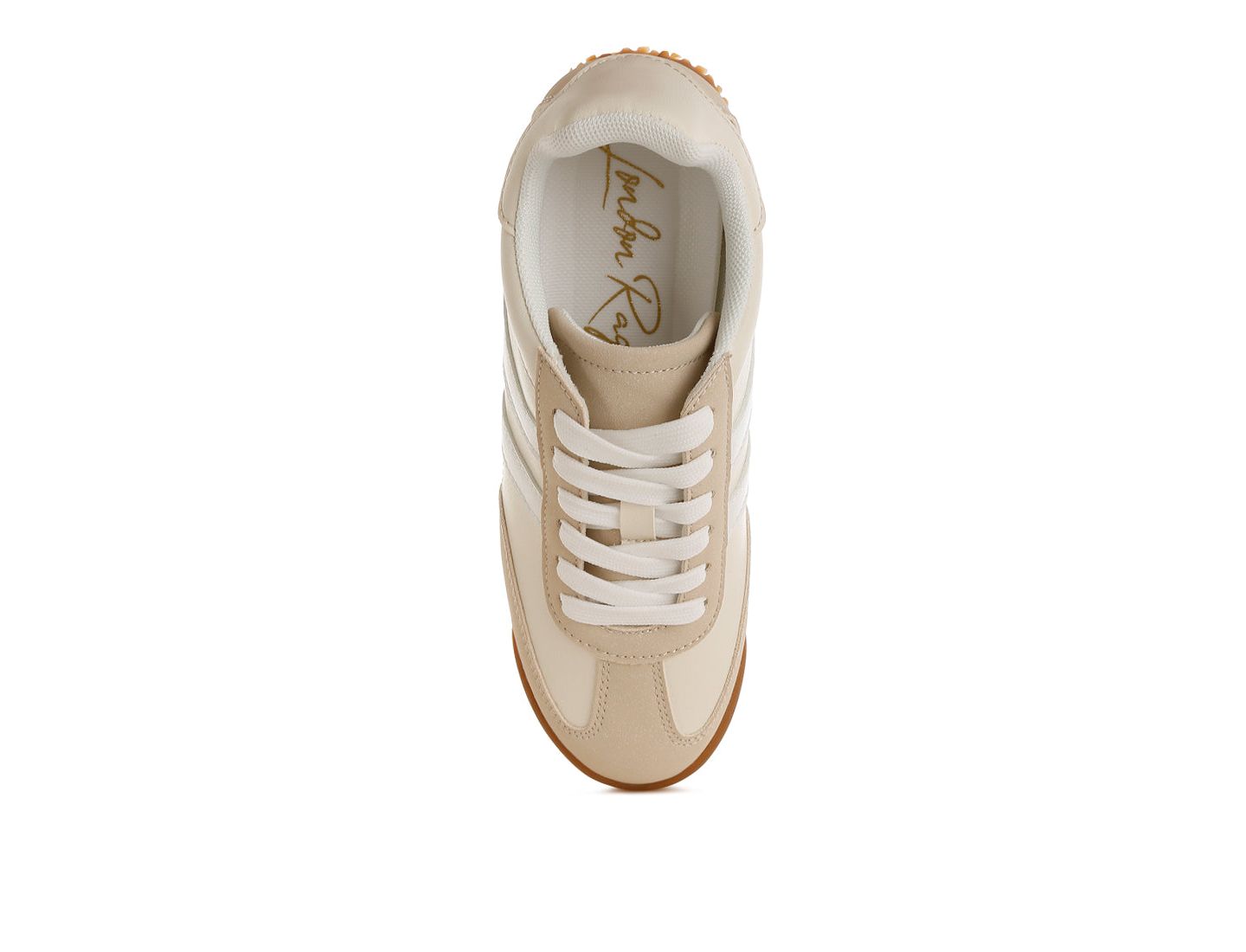 Женские кроссовки London Rag Peak Burn Casual Lace-Up, цвет: Бежевый гладкий — фото 6