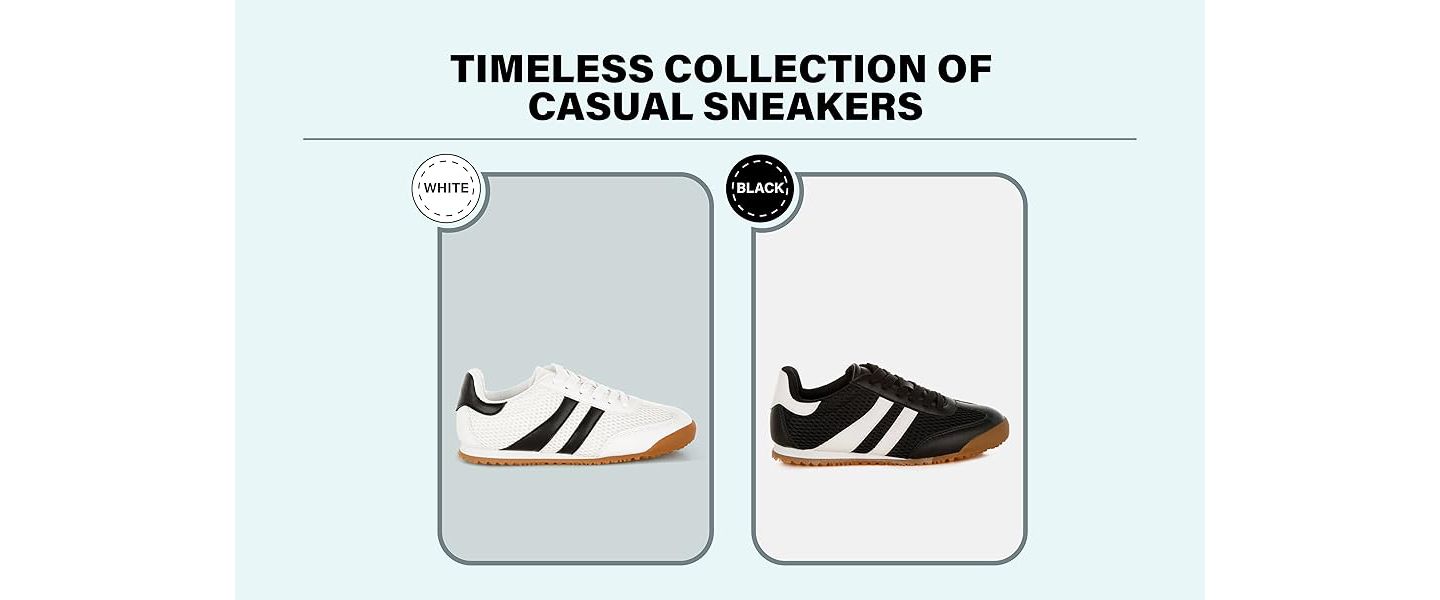 Женские кроссовки London Rag Blaster Casual Striped Lace-Up, цвет: Чёрный гладкий — фото 8