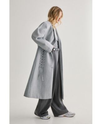 Premium Corseted Detail Maxi Coat