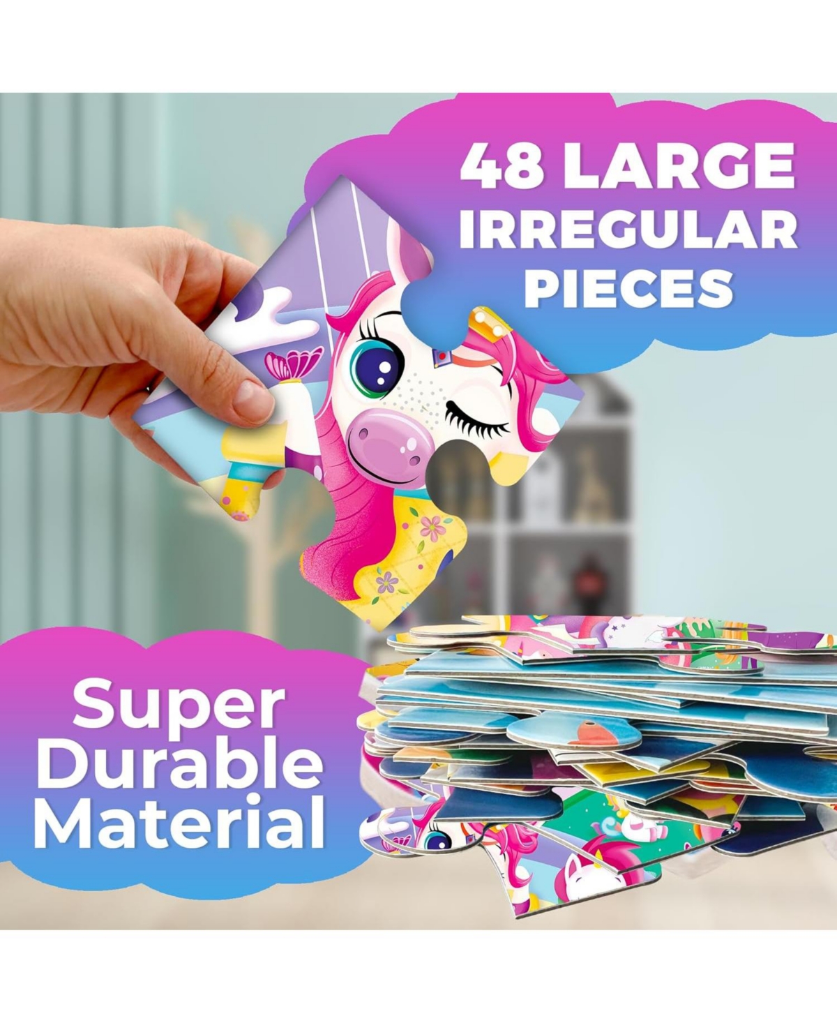 Quokka 2x3 Ft Giant Floor Puzzles for Kids 4-6