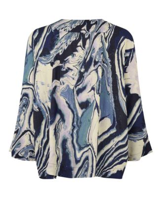 MaDaciana 3/4 Sleeve V-Neck Blouse