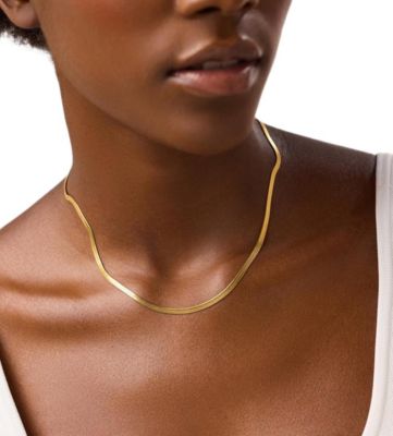 Herringbone Chain Necklace - Ina