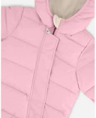 Baby Girl One-Piece Baby Cloud Compressible Snowsuit Designed for Car Seat Pink - Baby
