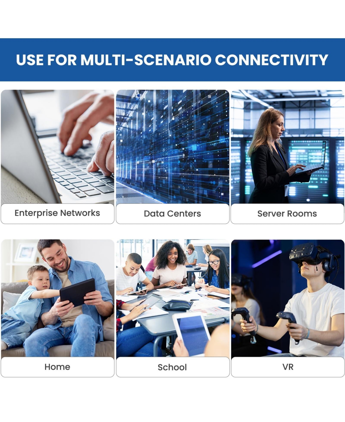 Ultra Clarity Cables Cat 6 Ethernet Cable 2 Pack High Speed Internet Network Patch Lan Cable for Router Modem PS4 PS5