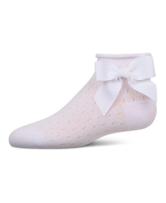 Girls Pointelle Soft Stretch Cotton Anklet Socks
