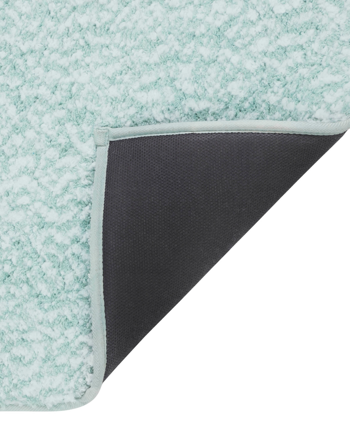 Vcny Home Heathered Memory Foam Bath Rug, 20" X 32" In Green