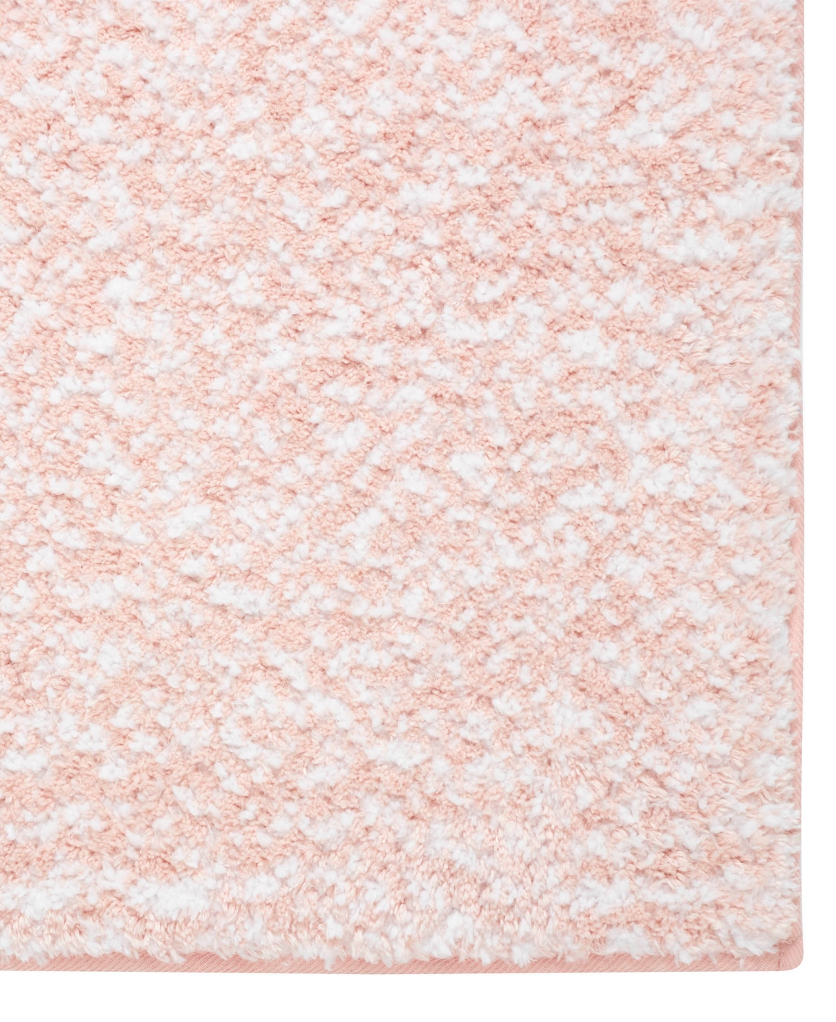 Vcny Home Heathered Memory Foam Bath Rug, 20" X 32" In Pink