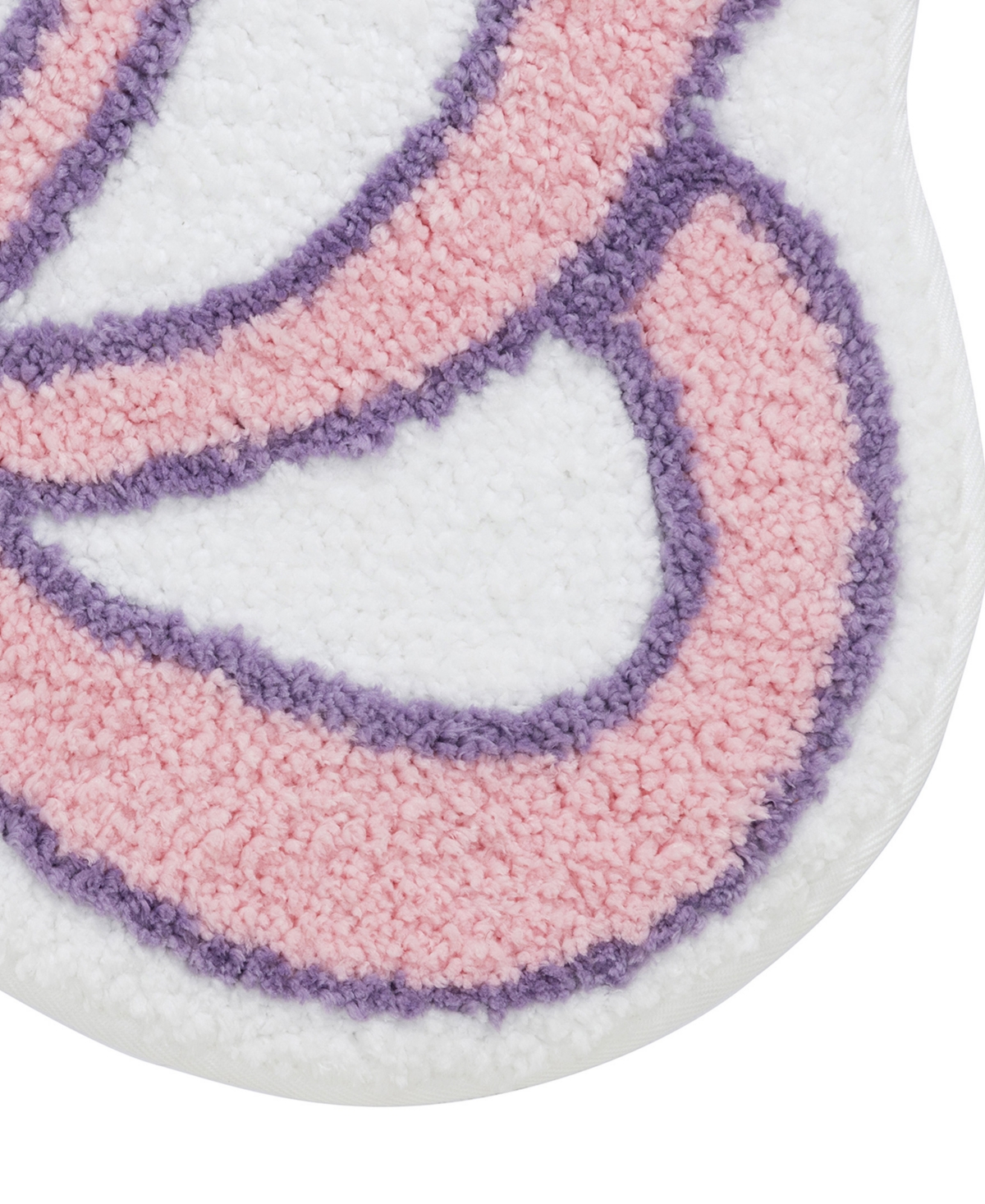Vcny Home Bow Shaped Tufted Bath Rug, 18" X 27" In Pink