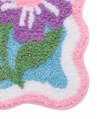 Floral Tufted Bath Rug, 18" x 27"