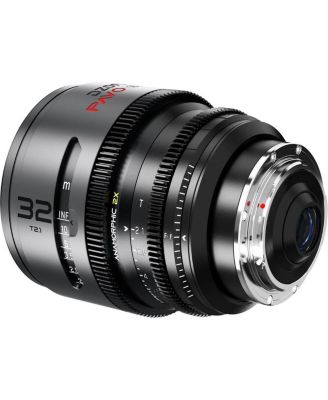 DZOFilm PAVO 32mm T2.1 2x Anamorphic Prime Lens for PL/EF Mount, Neutral Coating (Feet)