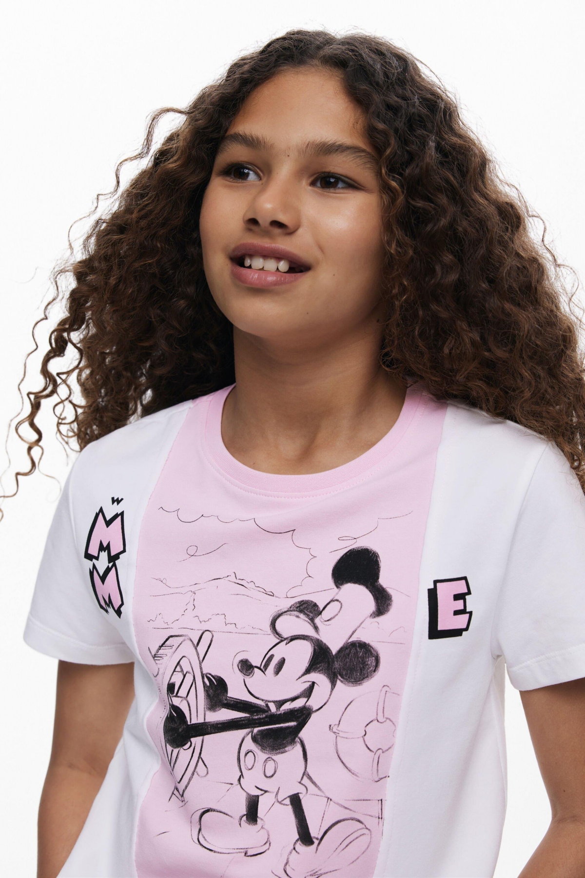 Desigual Girls's Bicolor Minnie Mouse T-shirt