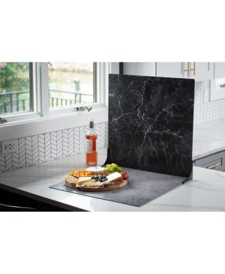 V-FLAT WORLD Duo Board - 24x24" Double Sided Surface Board (Single), Onyx Marble/Alpine Marble