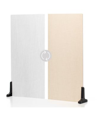 Duo Board - 24x24" Double Sided Surface Board, Linen White/Linen Cream