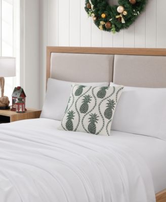 Tommy Bahama Golden Pineapple Poly Slub Decorative Pillow, 20" X 20"