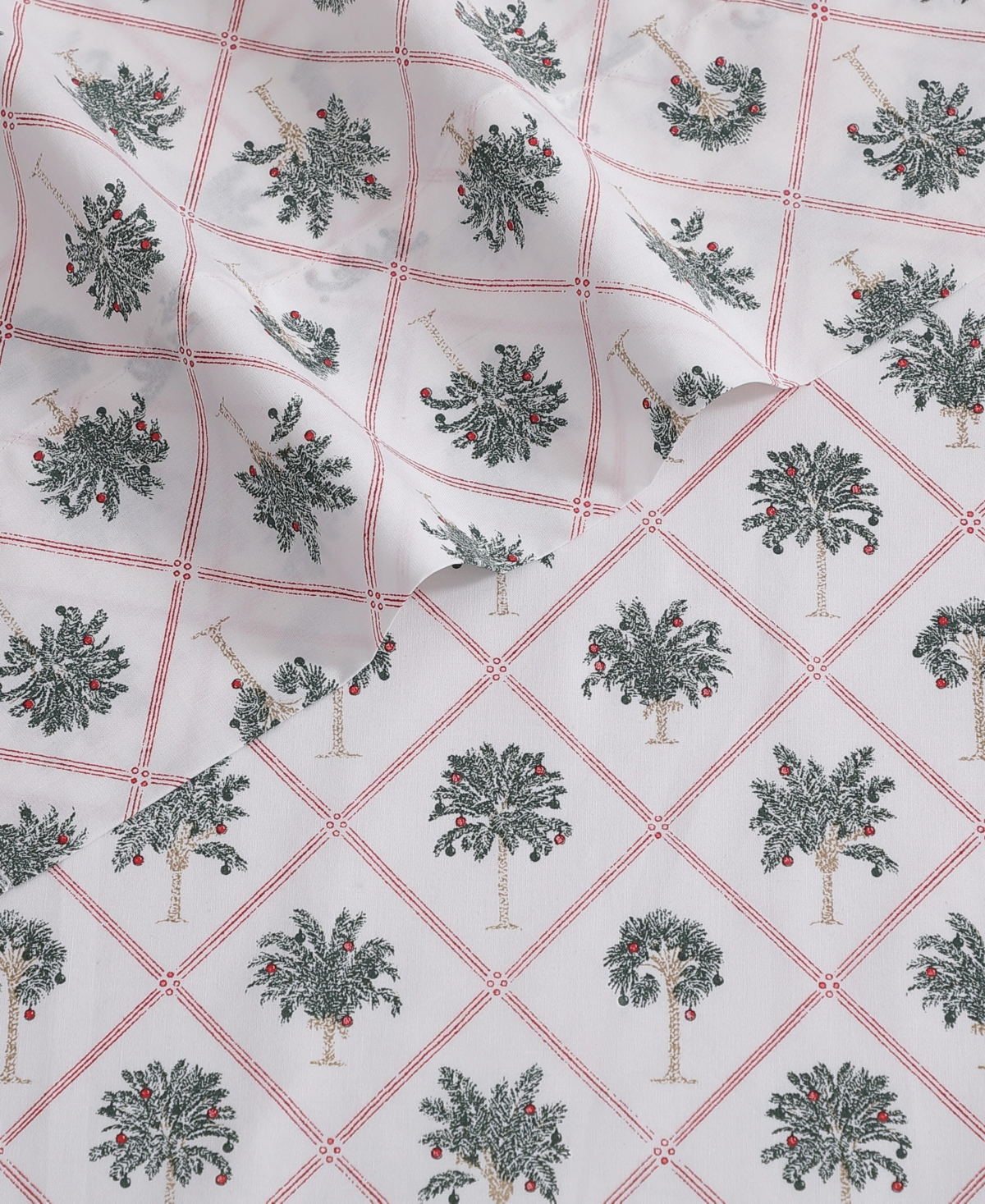 Tommy Bahama Printed Holiday 200-thread Count Cotton 4-pc. Sheet Set, Queen In White