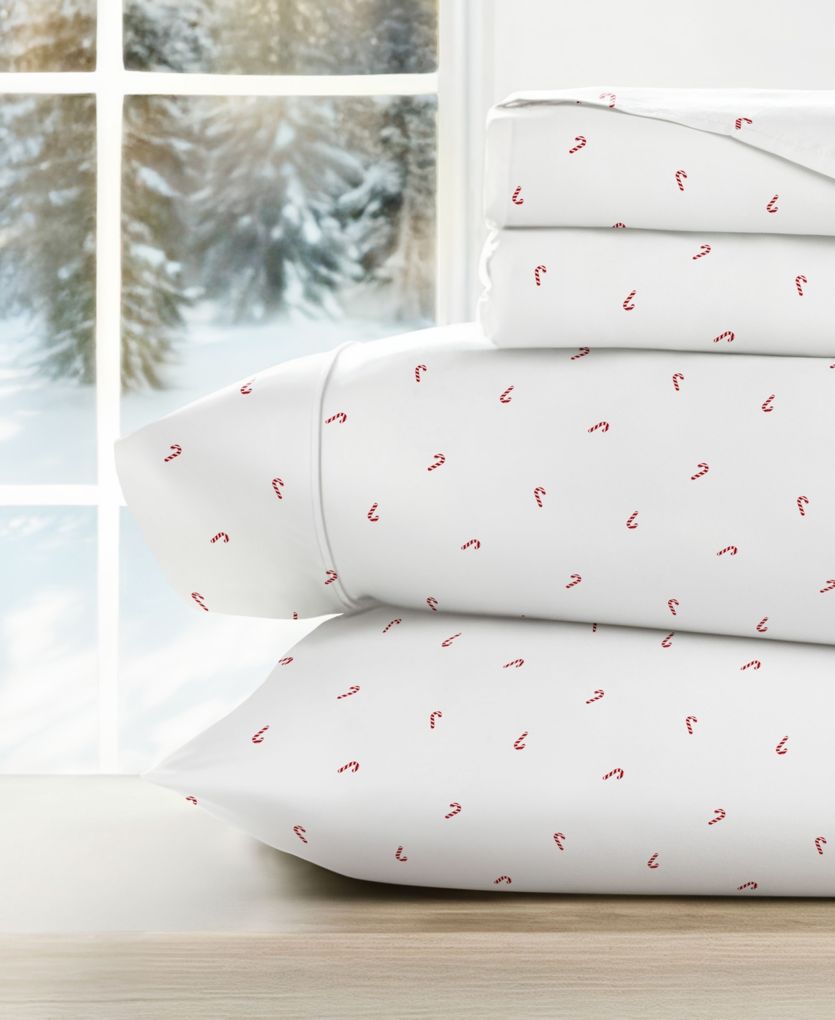 ienjoy Home Holiday Pattern 4-Pc. Sheet Set