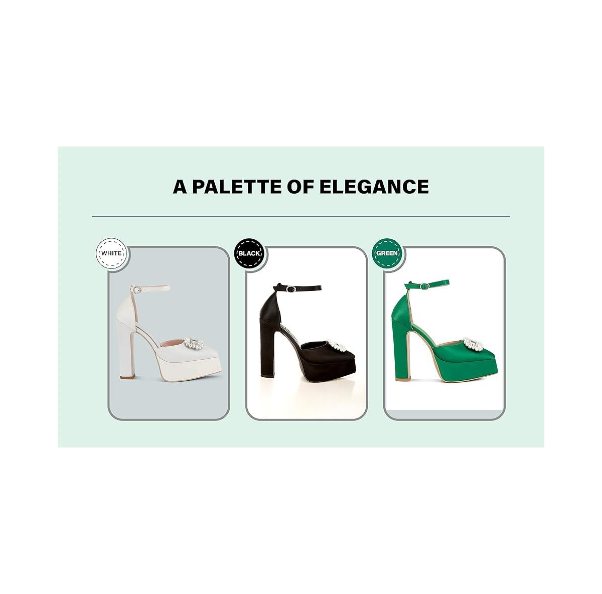 Womens Maeissa Pearls Brooch Detail Platform Block Heel Sandals