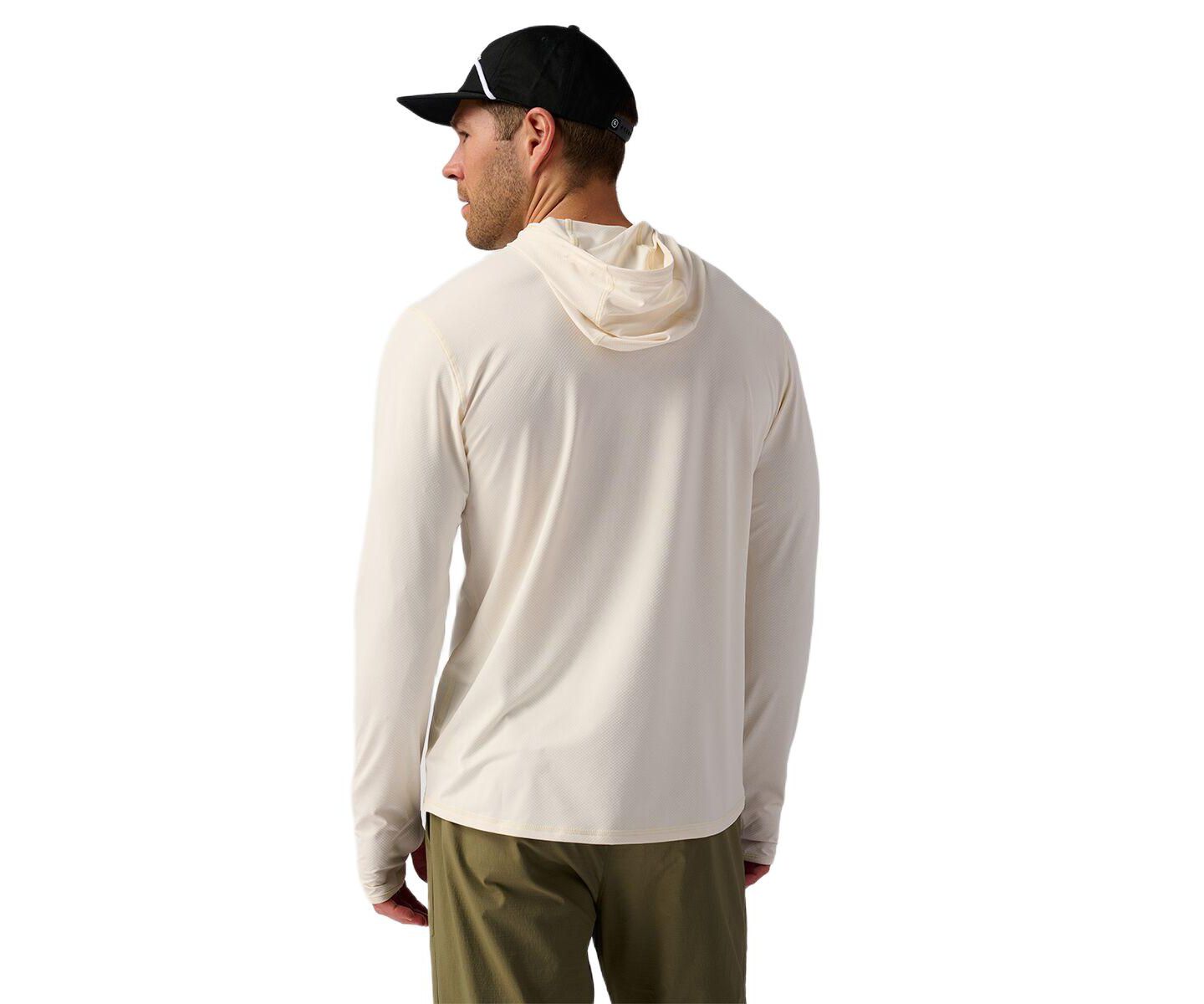Мужское худи Backcountry Tahoe Sun Performance Shirts Long Sleeve, цвет: Egret — фото 2