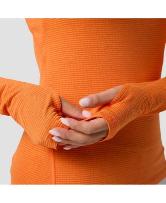 Women's Backcountry Pines Microgrid Ultra-Lt Baselayer Balaclava Top Lightweight Long Underwear Tops