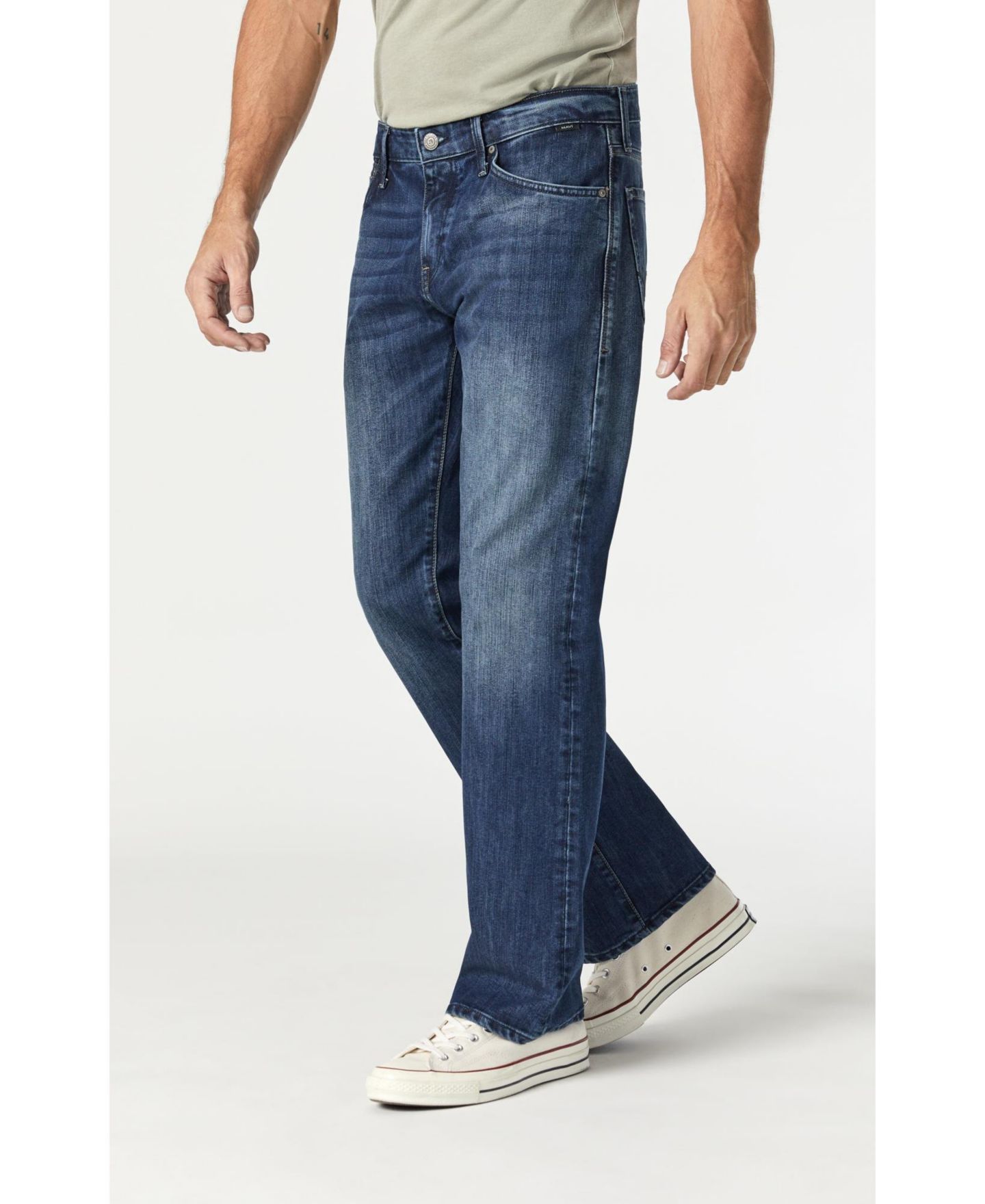 Мужские джинсы Mavi Jeans Mavi Josh Bootcut in Mid Shaded Stanford, цвет: Средний синий — фото 1