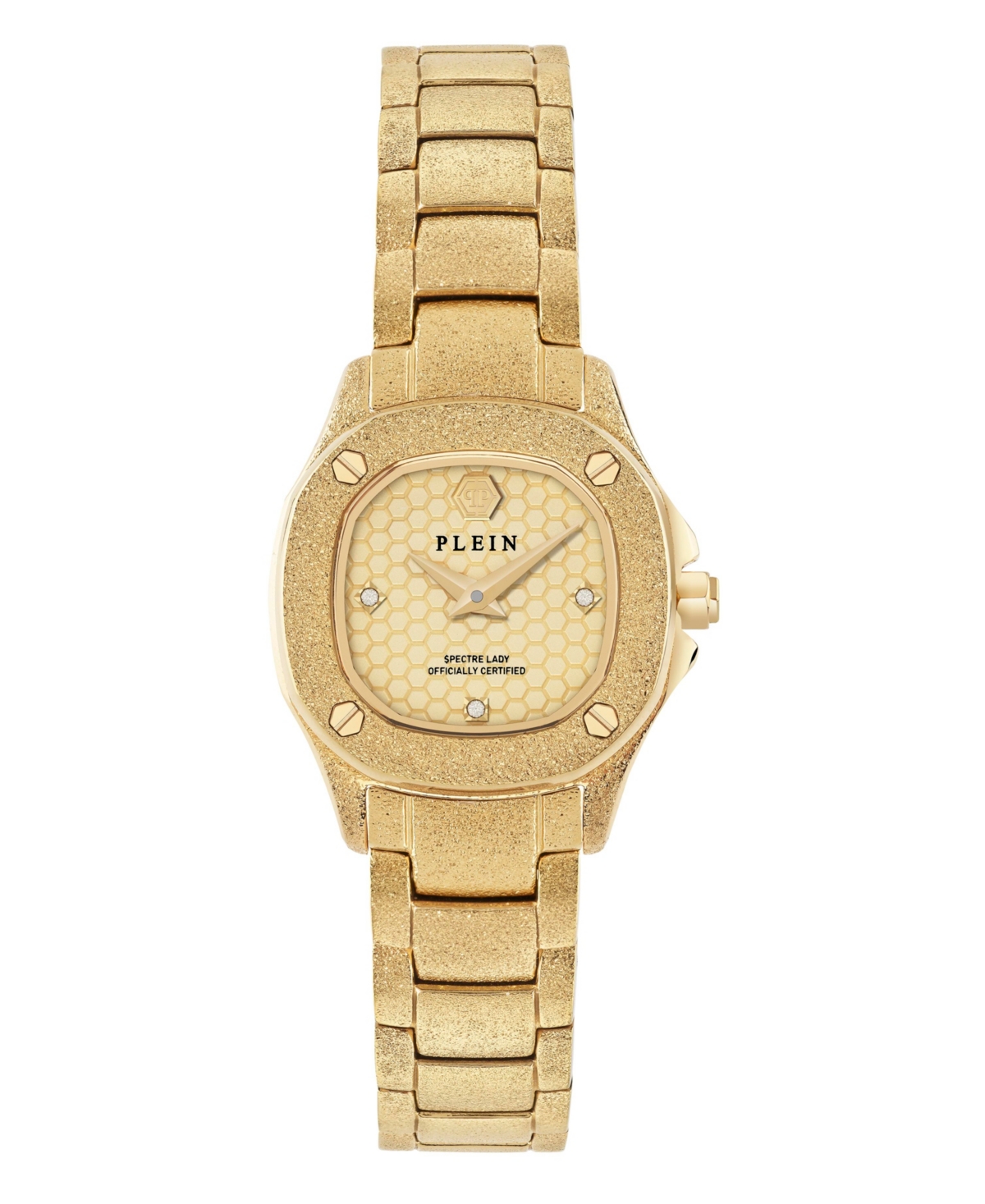 Philipp Plein $pectre Lady Mini Crystal Watch In Gold