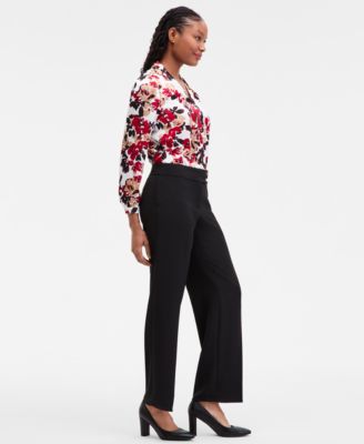 Women's High Rise Wide-Leg Pants, Regular & Petite