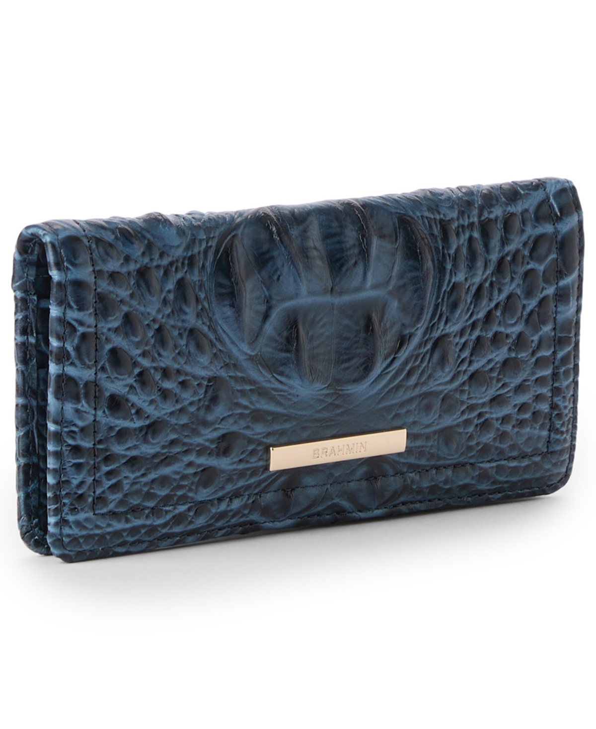 Brahmin Ady Alden Road Leather Continental Wallet In Purple