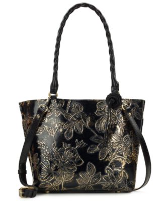 Patricia Nash - Alexia Bark Leaves Textured Tote Bag