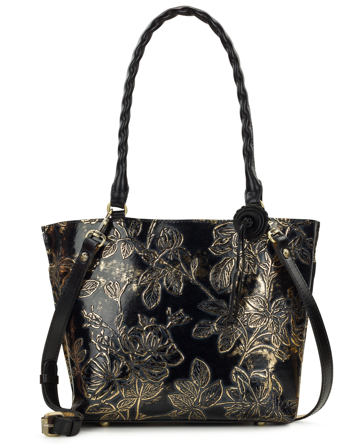 Patricia Nash Alexia Bark Leaves Textured Tote Bag, Macy's Exclusive In Multi
