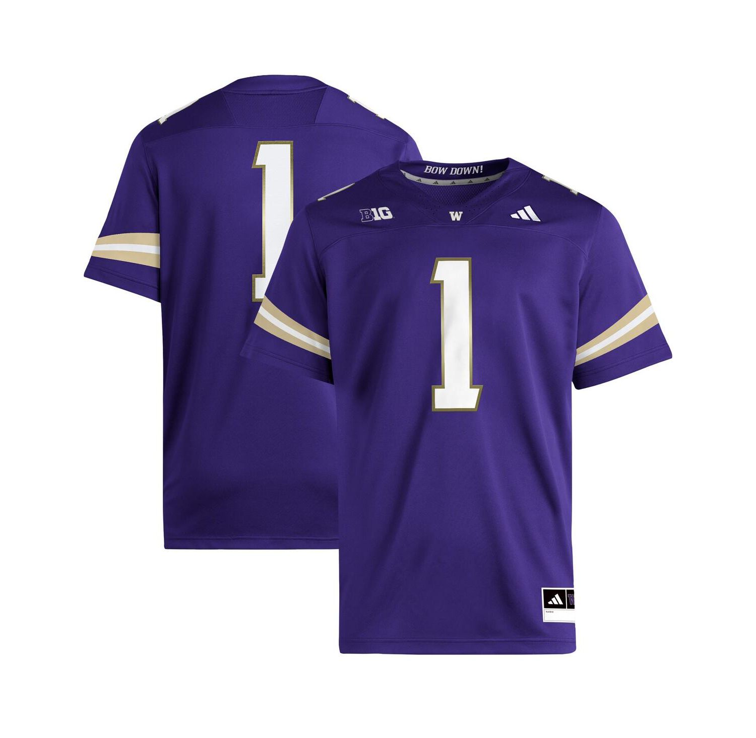 Men's Purple Washington Huskies Premier Jersey