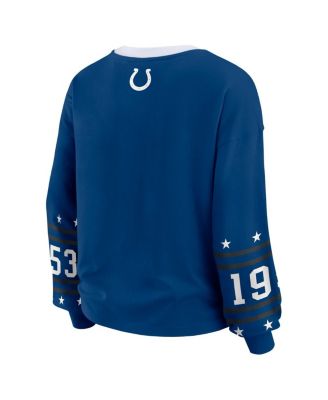 Women's Royal Indianapolis Colts Sport Long-Sleeve T-Shirt