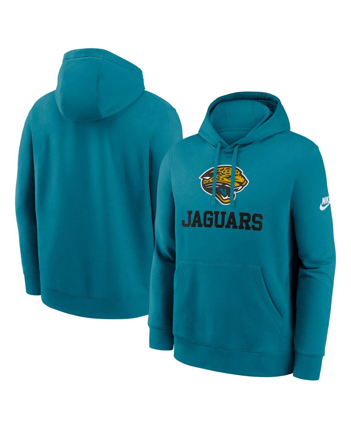 Nike Men's Teal Jacksonville Jaguars Best Season Rewind Club Pullover Hoodie In Purple