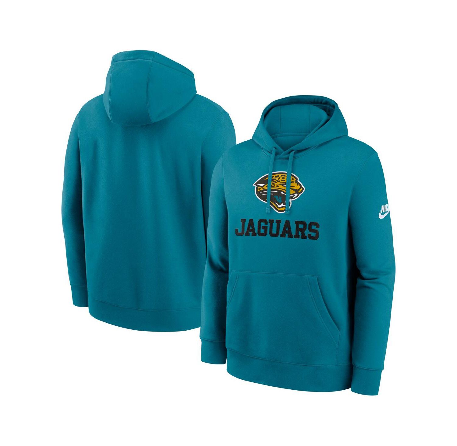Men's Teal Jacksonville Jaguars Best Season Rewind Club Pullover Hoodie