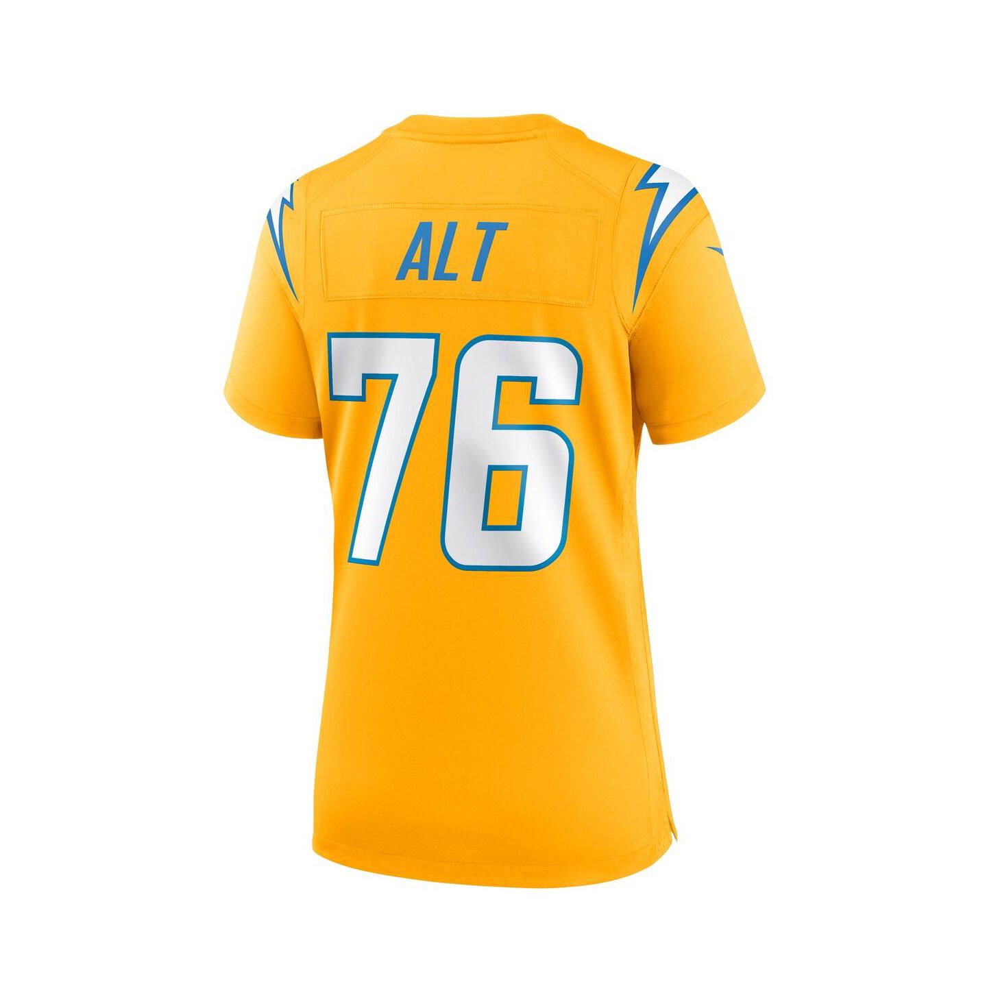 Женский топ Nike Joe Alt Gold Los Angeles Chargers Alternate Charger Power Game Jersey — фото 3