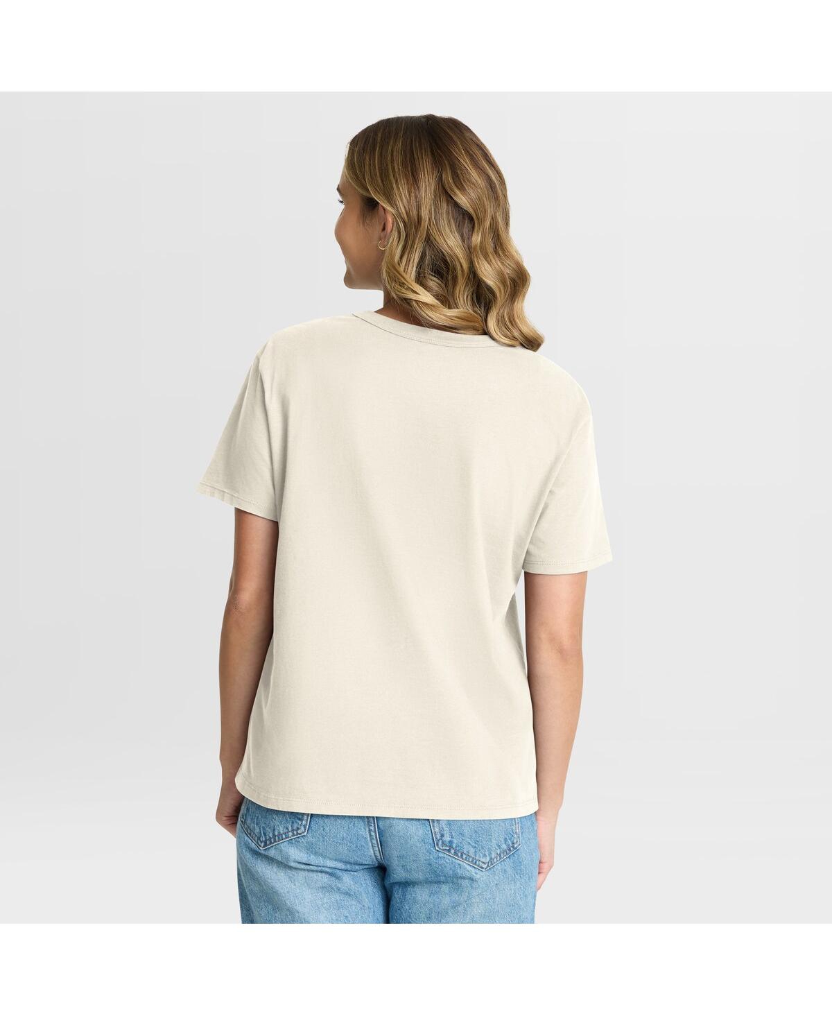 Fanatics Women's Cream Green Bay Packers Dove Legacy T-shirt In Neutral