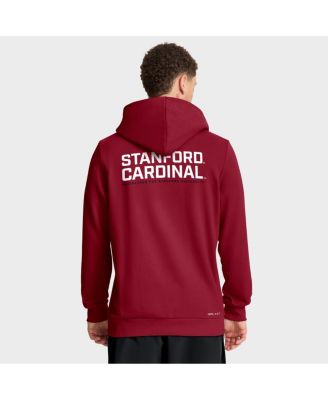 Men's Cardinal Stanford Cardinal 2025 Sideline Standard Issue Dri-FIT Full-Zip Hoodie