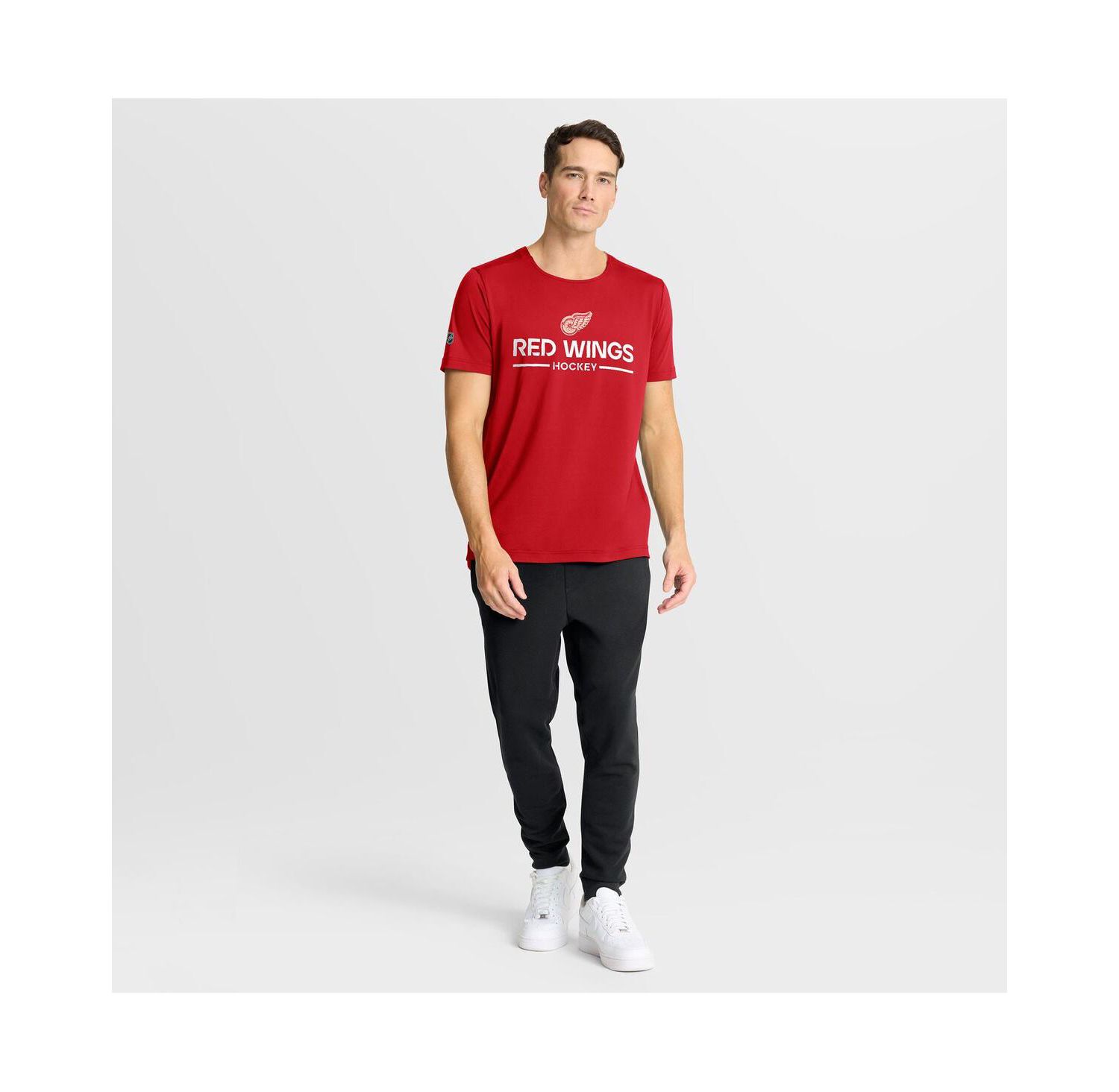 Men's Red Detroit Red Wings Authentic Pro Centennial Rink Tech T-Shirt