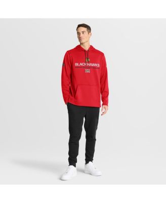 Men's Red Chicago Blackhawks Authentic Centennial Pro Rink Hoodie