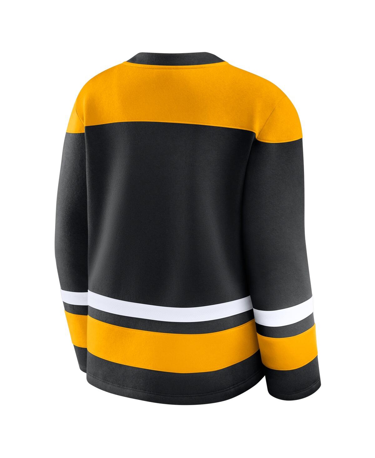 Fanatics Women's Black/Yellow Boston Bruins Icing Fleece Lace Up Sweatshirt