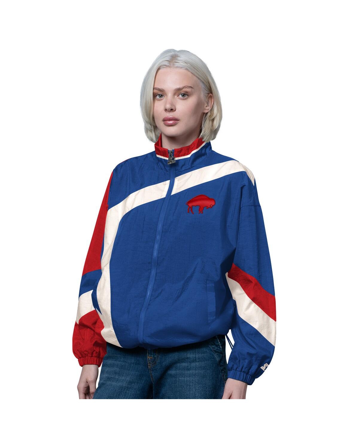 Starter Royal/red Buffalo Bills Vintage 1st Quarter Full-zip Windbreaker In Multi