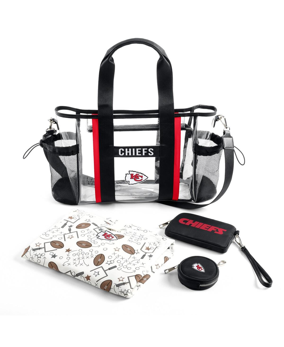 Wear By Erin Andrews Kansas City Chiefs Clear Stadium Baby Bag In Transparent