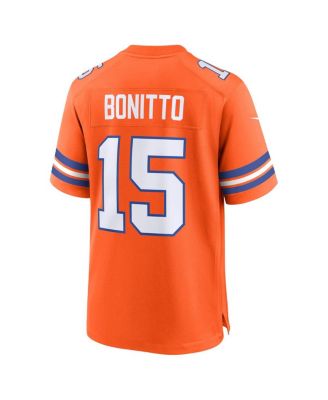 Men's Nik Bonitto Orange Denver Broncos Alternate 2 Mile High Collection 1977 Throwback Game Jersey