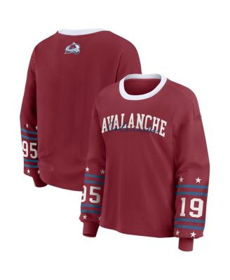 Women's Burgundy Colorado Avalanche Long-Sleeve Sport T-Shirt