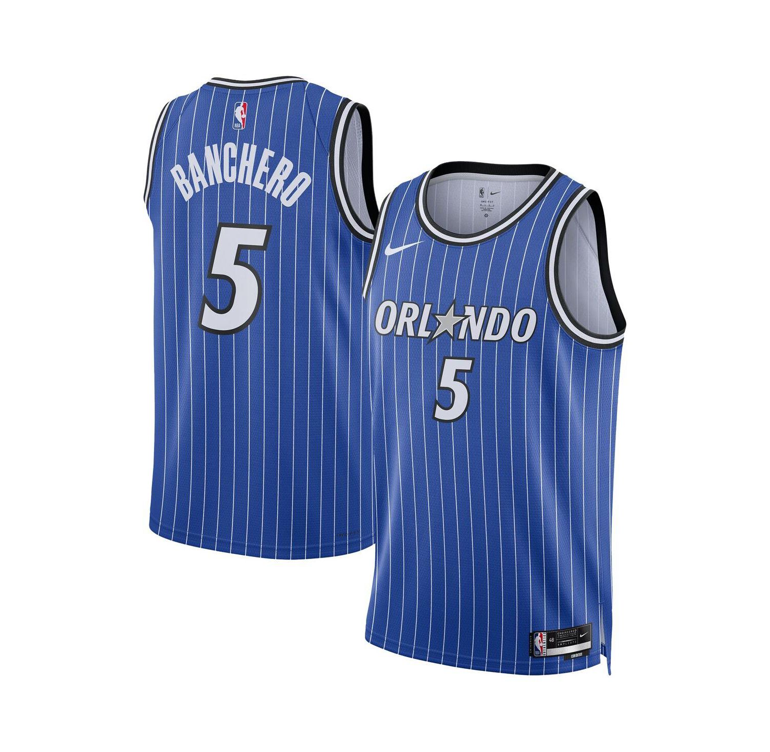 Men's and Women's Paolo Banchero Blue Orlando Magic Swingman Player Icon Edition Jersey