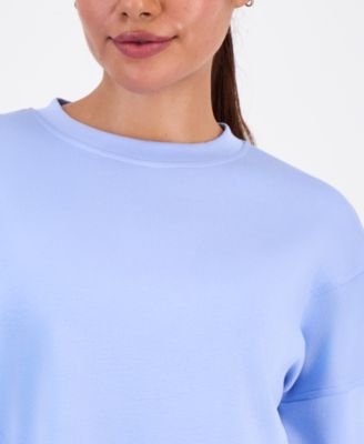 Petite Crew Neck Long-Sleeve Sweatshirt, Macy's Exclusive
